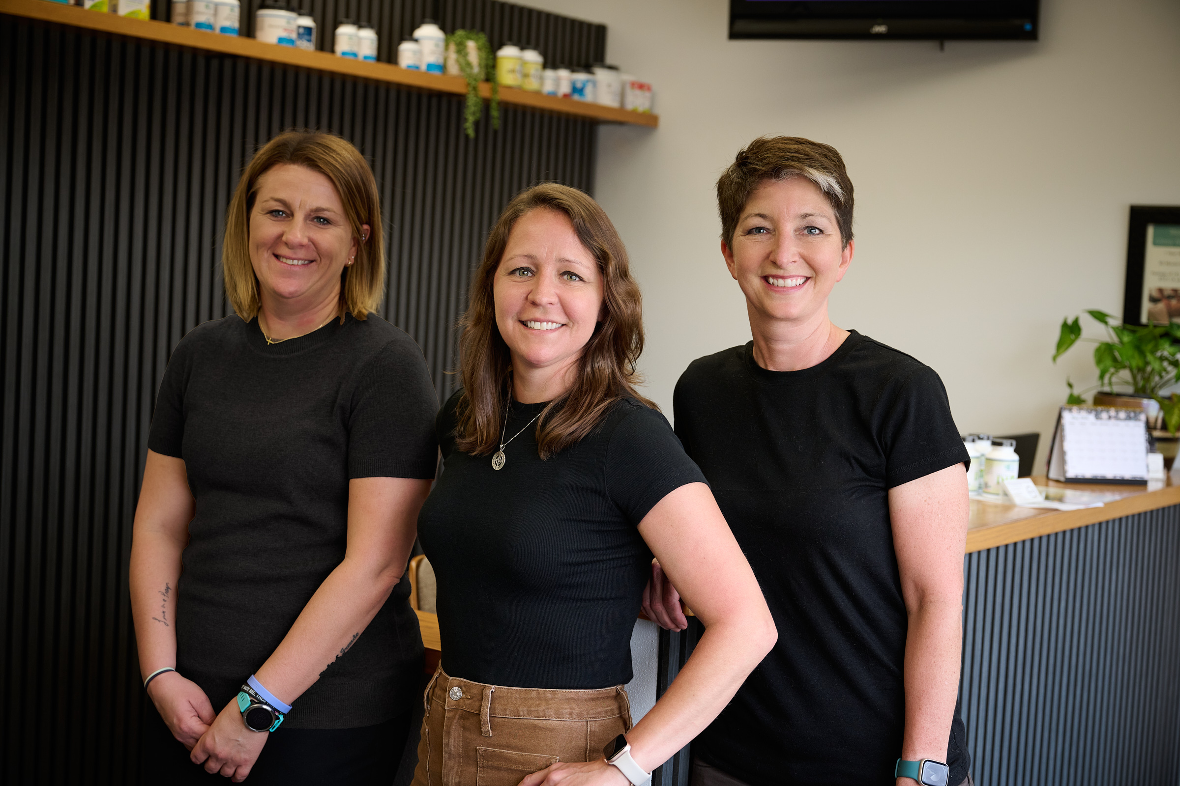 Health Haven Chiropractic & Wellness team of two chiropractors and a massage therapist